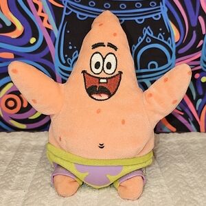 2004 Vintage Ty Patrick Star Plushie Beanie